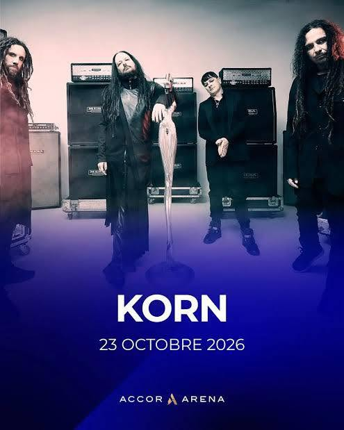 Korn à l’Accor Arena le 23 octobre 2026